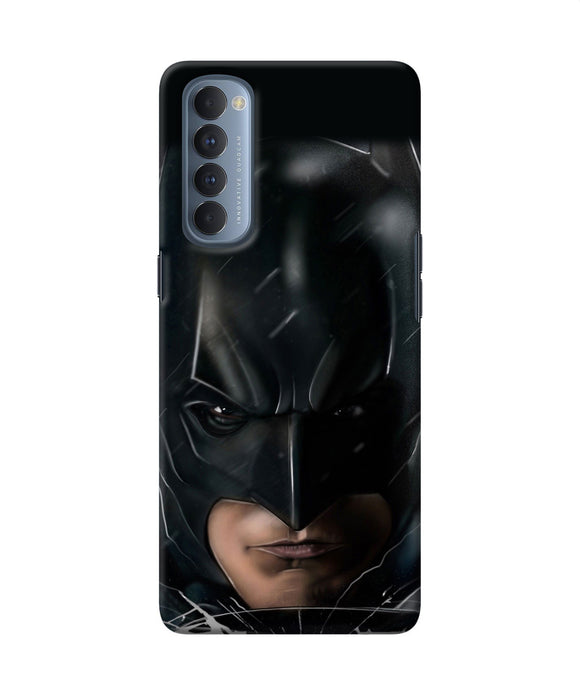 Batman Black Mask Oppo Reno4 Pro Back Cover