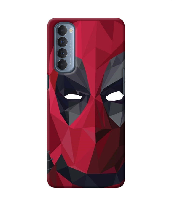 Abstract Deadpool Mask Oppo Reno4 Pro Back Cover