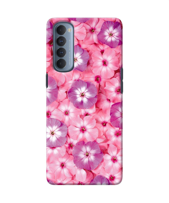 Natural Pink Flower Oppo Reno4 Pro Back Cover