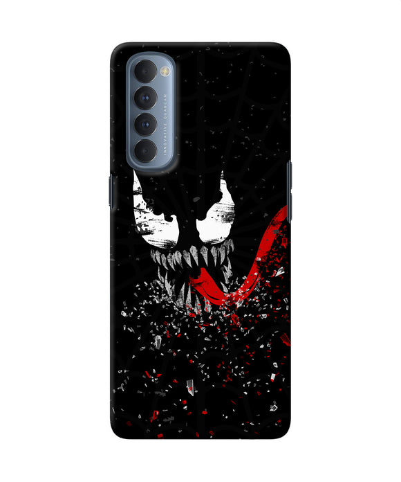 Venom Black Poster Oppo Reno4 Pro Back Cover
