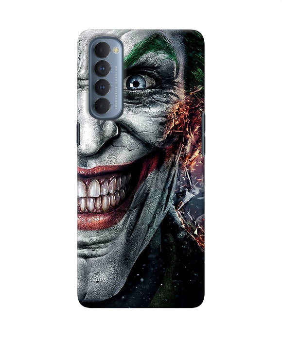 Joker Half Face Oppo Reno4 Pro Back Cover