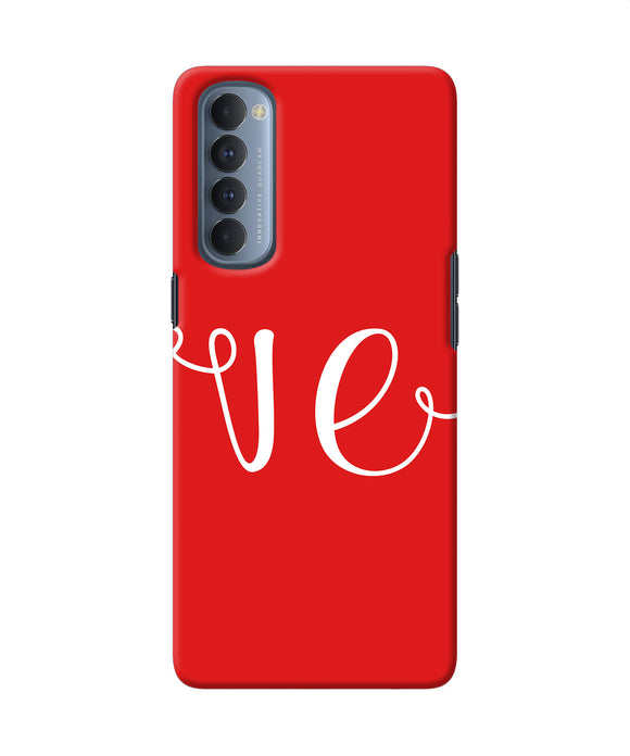 Love Two Oppo Reno4 Pro Back Cover
