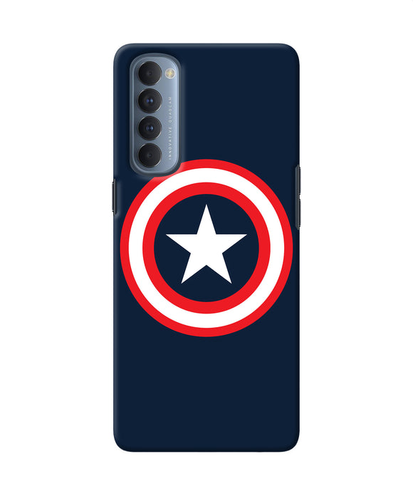 Captain America Logo Oppo Reno4 Pro Back Cover