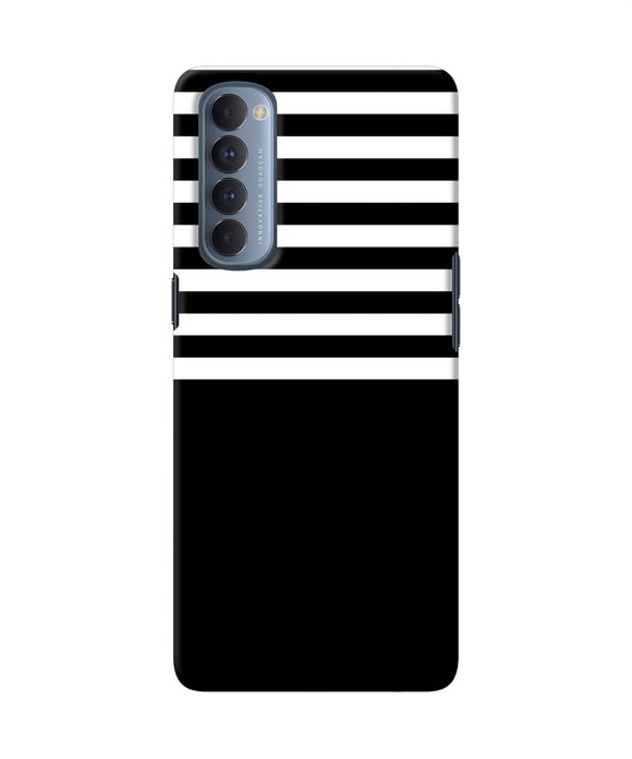 Black And White Print Oppo Reno4 Pro Back Cover