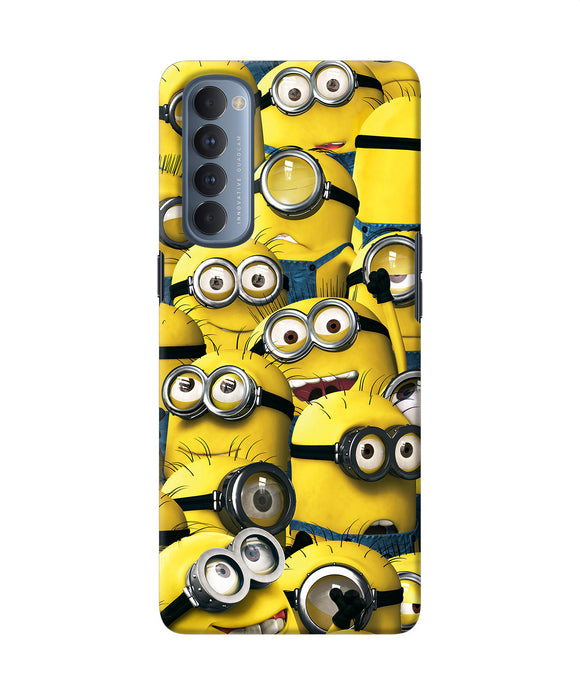 Minions Crowd Oppo Reno4 Pro Back Cover