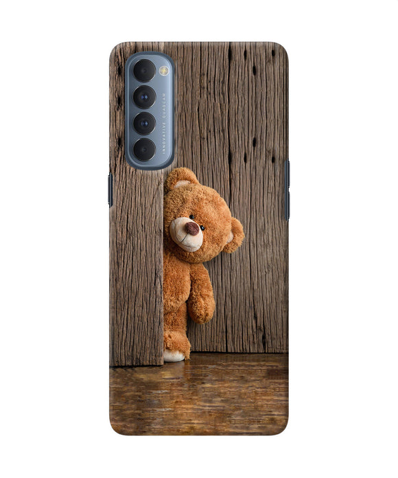 Teddy Wooden Oppo Reno4 Pro Back Cover