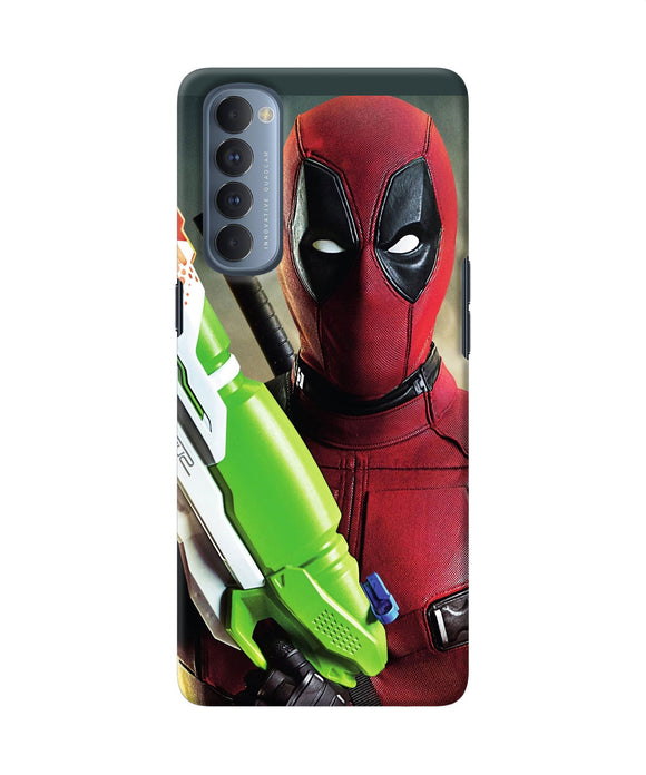 Deadpool Funny Gun Oppo Reno4 Pro Back Cover