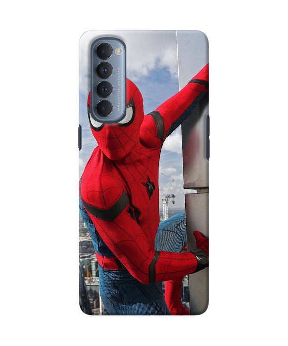 Spiderman On The Wall Oppo Reno4 Pro Back Cover