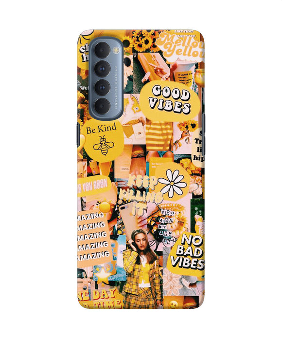 Good Vibes Poster Oppo Reno4 Pro Back Cover