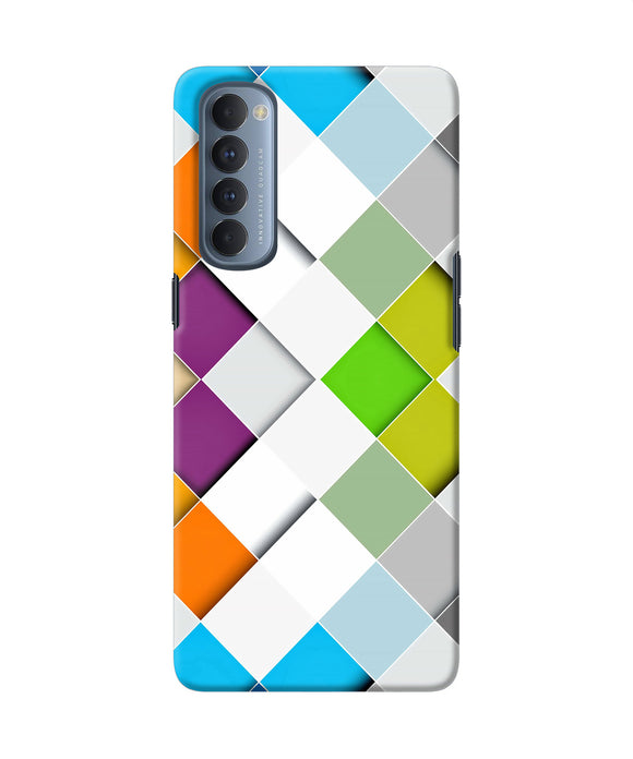 Abstract Color Box Oppo Reno4 Pro Back Cover
