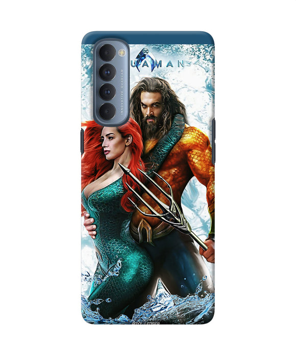 Aquaman Couple Water Oppo Reno4 Pro Back Cover