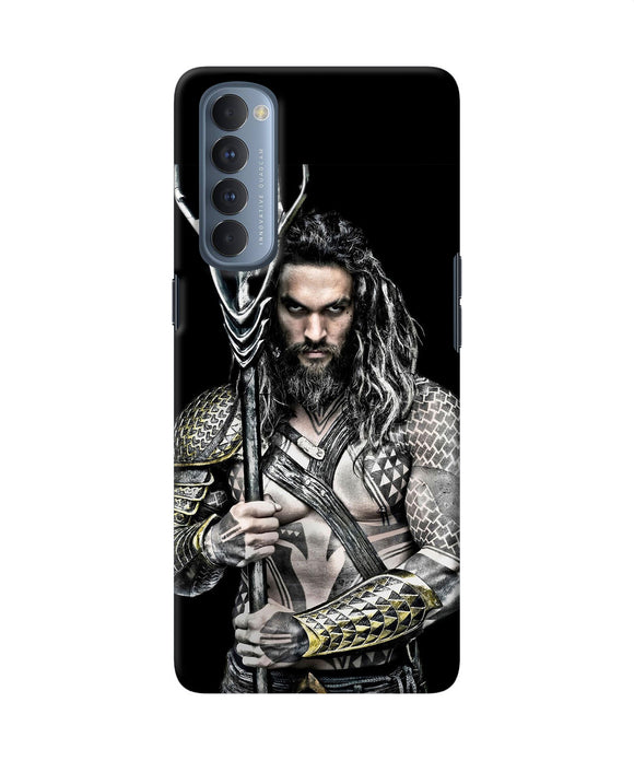 Aquaman Trident Black Oppo Reno4 Pro Back Cover