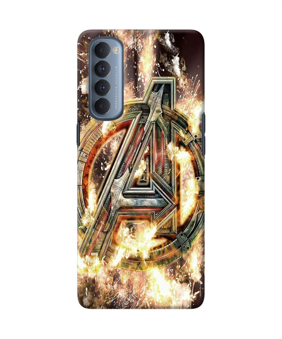 Avengers Burning Logo Oppo Reno4 Pro Back Cover