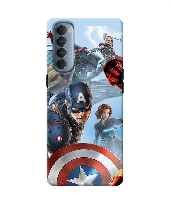 Avengers On The Sky Oppo Reno4 Pro Back Cover