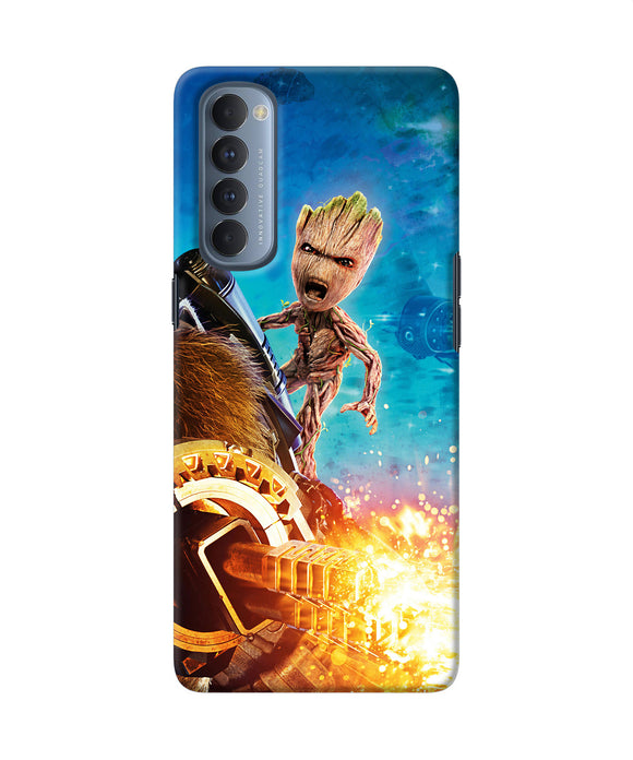 Groot Angry Oppo Reno4 Pro Back Cover
