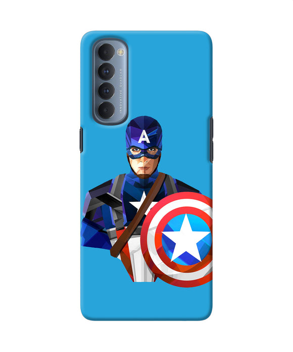 Captain America Character Oppo Reno4 Pro Back Cover