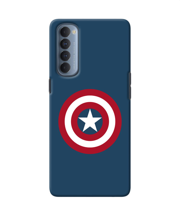 Captain America Logo Oppo Reno4 Pro Back Cover