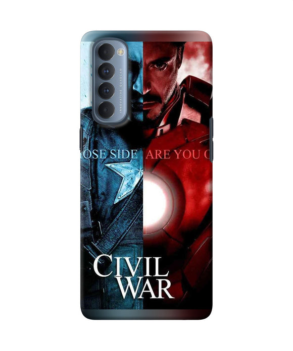 Civil War Oppo Reno4 Pro Back Cover