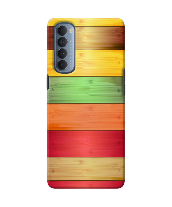 Wooden Colors Oppo Reno4 Pro Back Cover
