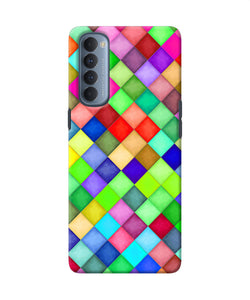 Abstract Colorful Squares Oppo Reno4 Pro Back Cover