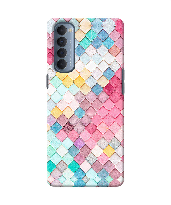 Colorful Fish Skin Oppo Reno4 Pro Back Cover