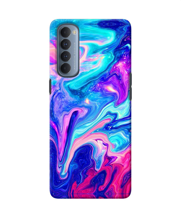 Abstract Colorful Water Oppo Reno4 Pro Back Cover