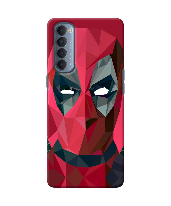Abstract Deadpool Full Mask Oppo Reno4 Pro Back Cover