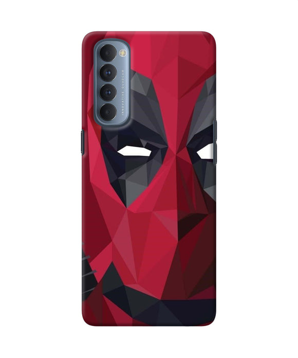 Abstract Deadpool Half Mask Oppo Reno4 Pro Back Cover