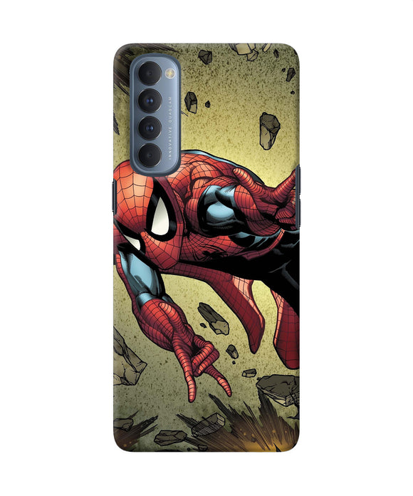 Spiderman On Sky Oppo Reno4 Pro Back Cover