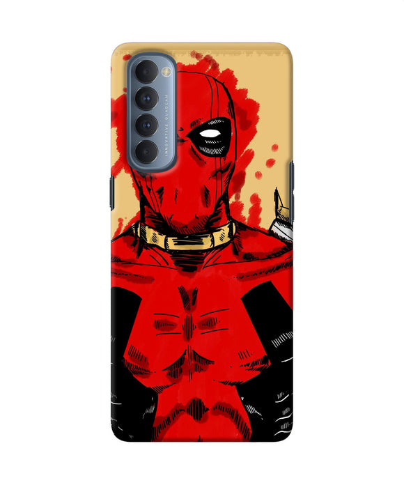 Blooded Deadpool Oppo Reno4 Pro Back Cover