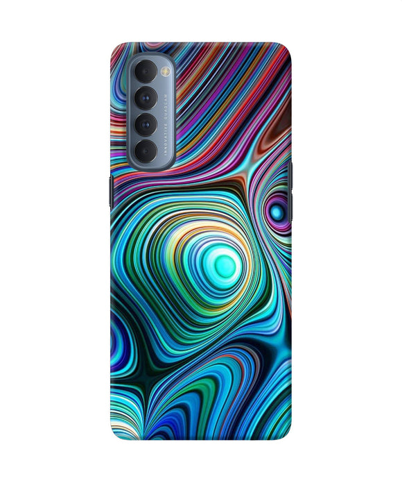 Abstract Coloful Waves Oppo Reno4 Pro Back Cover