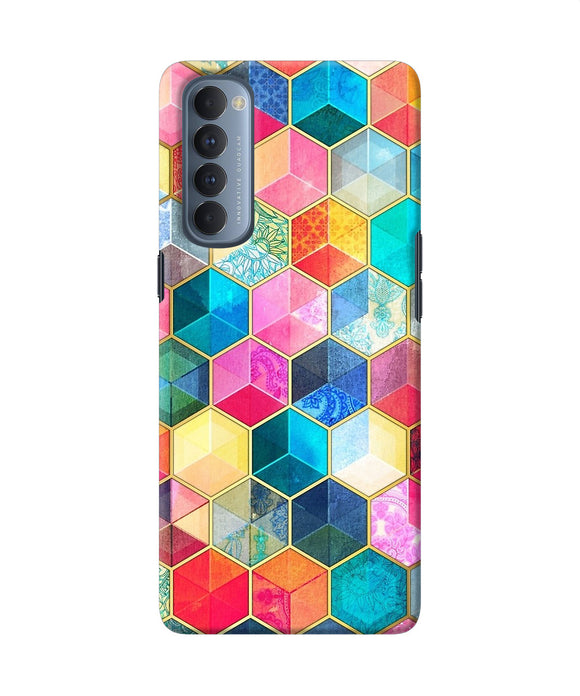 Abstract Color Box Oppo Reno4 Pro Back Cover