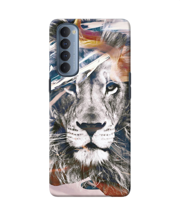 Lion Poster Oppo Reno4 Pro Back Cover