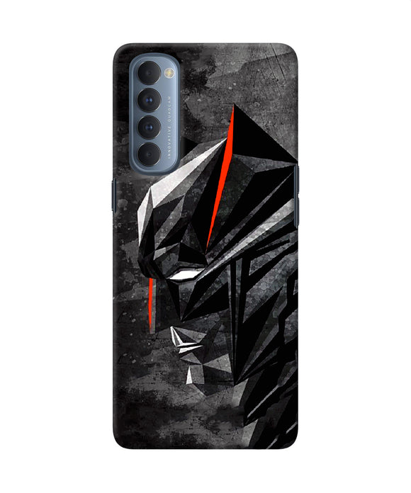 Batman Black Side Face Oppo Reno4 Pro Back Cover