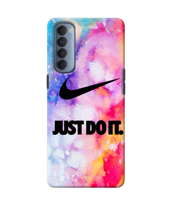 Just Do It Colors Oppo Reno4 Pro Back Cover