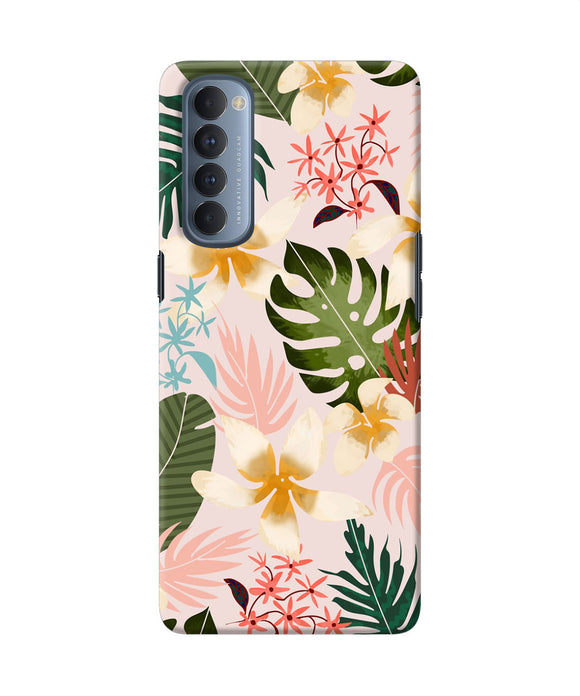 Leaf Print Oppo Reno4 Pro Back Cover