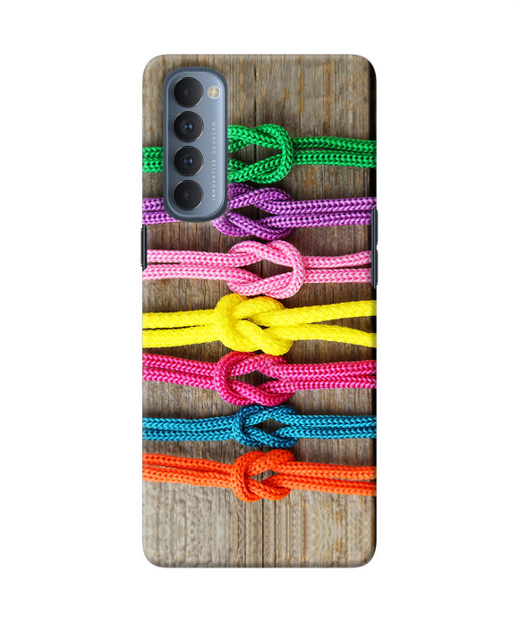 Colorful Shoelace Oppo Reno4 Pro Back Cover