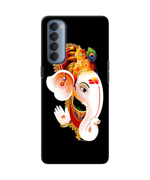 Lord Ganesh Face Oppo Reno4 Pro Back Cover
