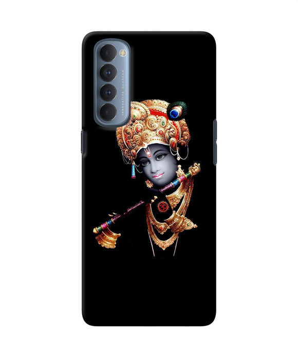 Lord Krishna With Fluet Oppo Reno4 Pro Back Cover
