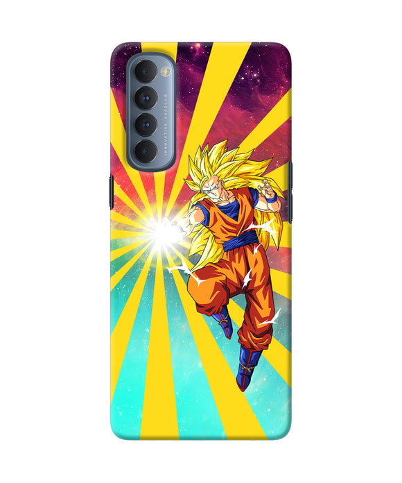 Goku Super Saiyan Oppo Reno4 Pro Back Cover