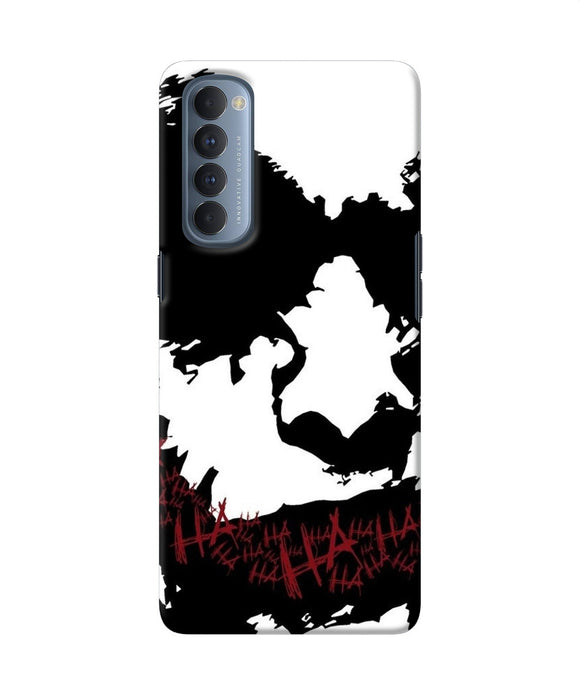 Black And White Joker Rugh Sketch Oppo Reno4 Pro Back Cover