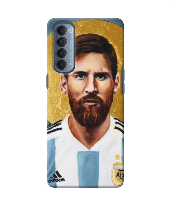 Messi Face Oppo Reno4 Pro Back Cover