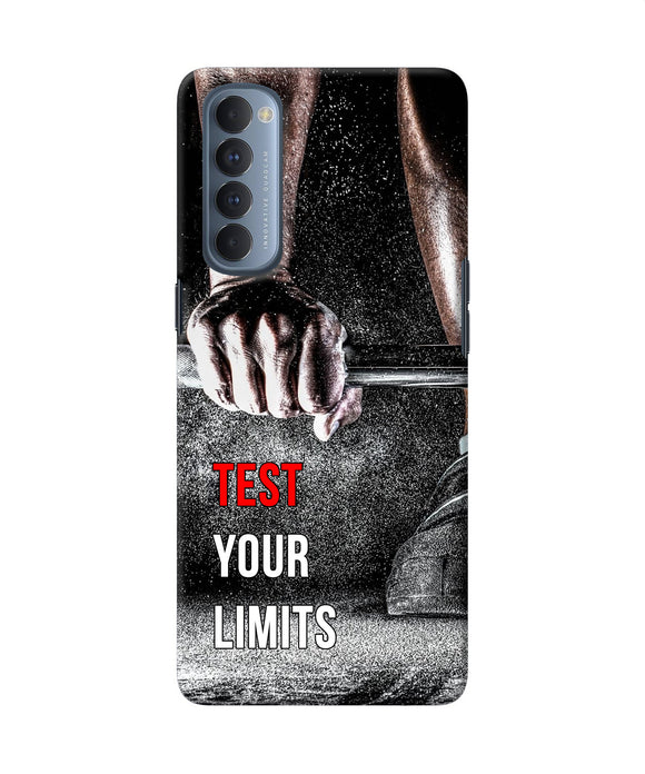 Test Your Limit Quote Oppo Reno4 Pro Back Cover