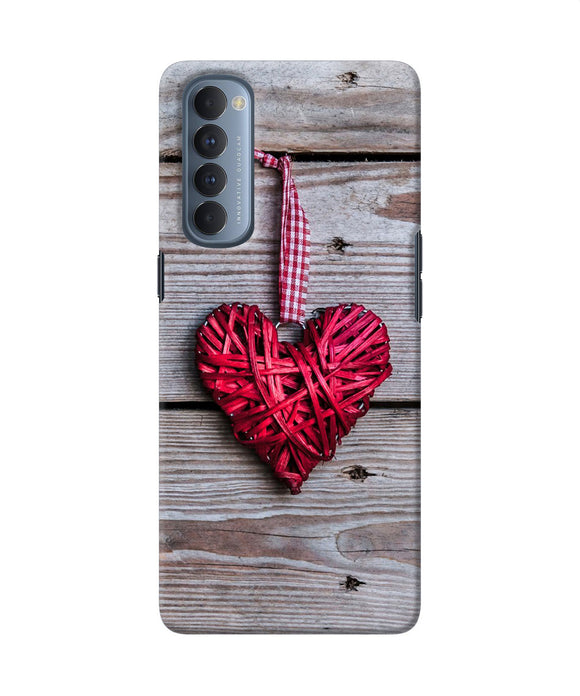 Lace Heart Oppo Reno4 Pro Back Cover