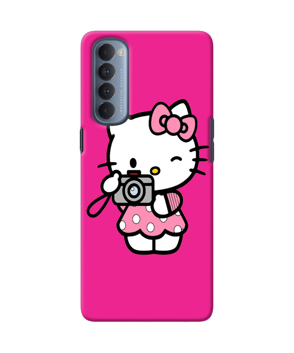 Hello Kitty Cam Pink Oppo Reno4 Pro Back Cover