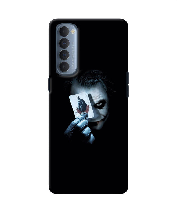 Joker Dark Knight Card Oppo Reno4 Pro Back Cover