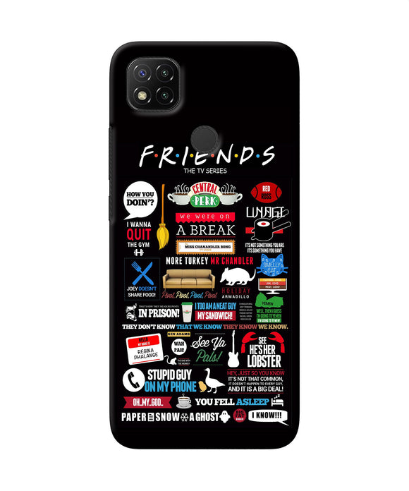 Friends Redmi 9 Back Cover