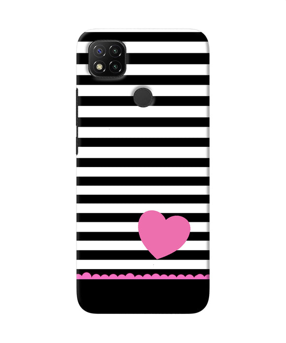 Abstract Heart Redmi 9 Back Cover