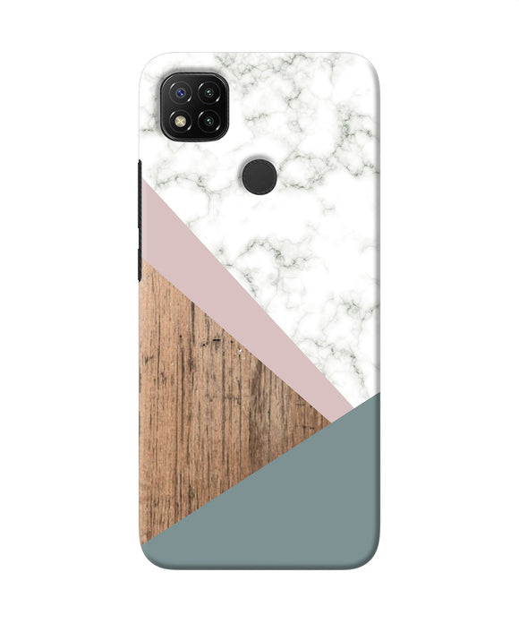 Marble Wood Abstract Redmi 9 Back Cover