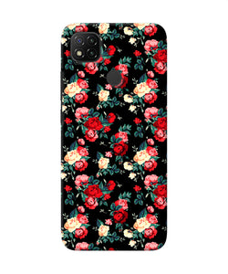 Rose Pattern Redmi 9 Back Cover